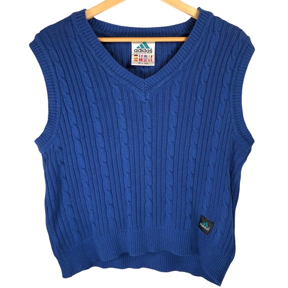 Y2K Adidas Tennis Sweater Vest - Picture 1 of 6